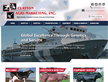 Tablet Screenshot of claytonagri-mktg.com